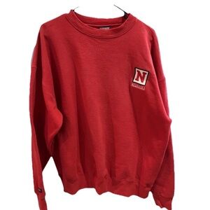 VTG Jansport Nebraska Patch Crewneck Sweatshirt
